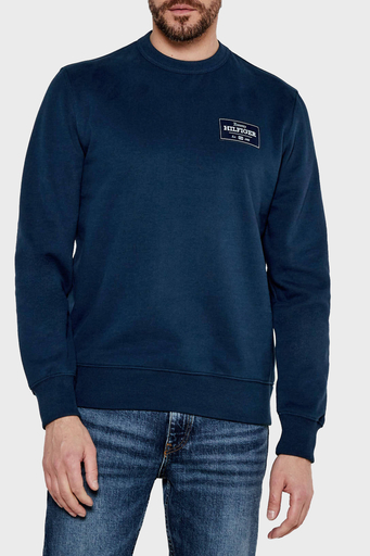 Tommy Hilfiger Pamuklu Regular Fit Bisiklet Yaka Erkek Sweat MW0MW37466 DAF LACİVERT - 1