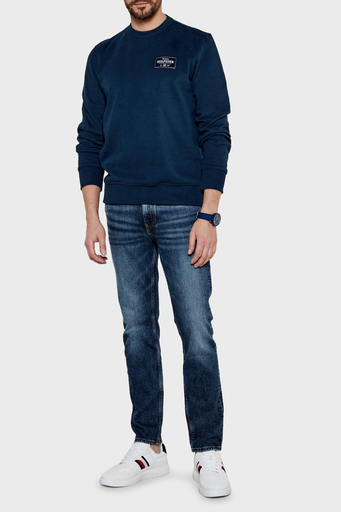 Tommy Hilfiger Pamuklu Regular Fit Bisiklet Yaka Erkek Sweat MW0MW37466 DAF LACİVERT - 3