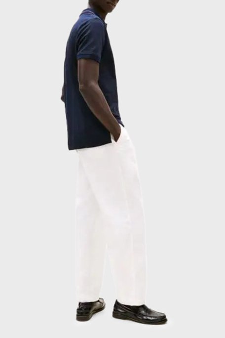 Tommy Hilfiger Pamuklu Regular Fit Düğmeli Erkek Polo Yaka T Shirt MW0MW38459 DW5 LACİVERT - 3