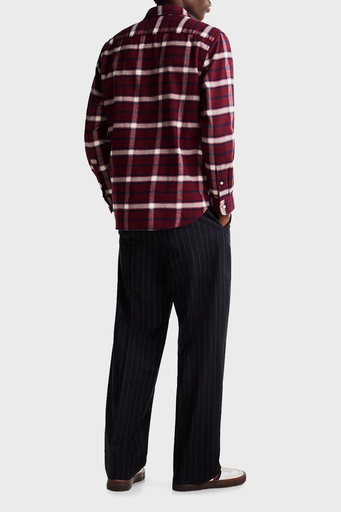 Tommy Hilfiger Pamuklu Regular Fit Ekoseli Erkek Gömlek MW0MW36842 0QJ KIRMIZI - 7