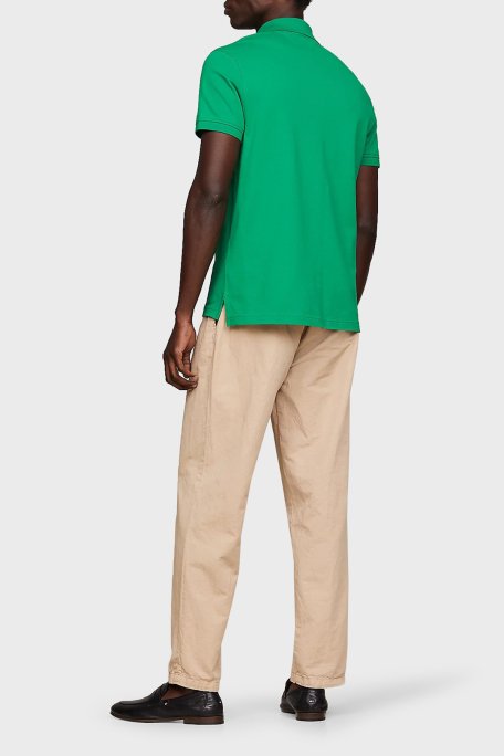 Tommy Hilfiger Pamuklu Regular Fit Erkek Polo Yaka T Shirt MW0MW17770 L4B YEŞİL - 3