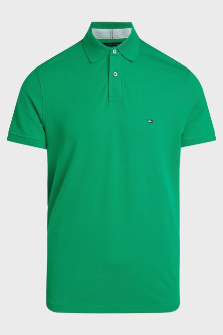 Tommy Hilfiger Pamuklu Regular Fit Erkek Polo Yaka T Shirt MW0MW17770 L4B YEŞİL - 5
