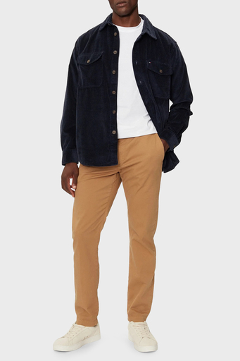 Tommy Hilfiger Pamuklu Regular Fit Kadife Erkek Gömlek MW0MW36855 DW5 LACİVERT - 3