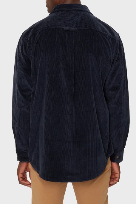 Tommy Hilfiger Pamuklu Regular Fit Kadife Erkek Gömlek MW0MW36855 DW5 LACİVERT - 3