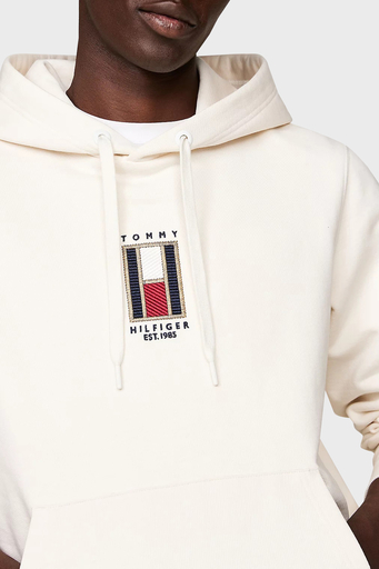 Tommy Hilfiger Pamuklu Regular Fit Kapüşonlu Erkek Sweat MW0MW35525 Z00 AÇIK BEJ - 4