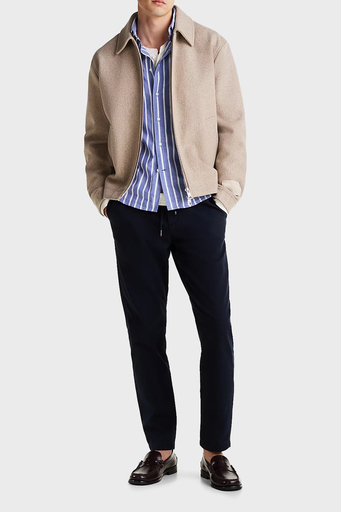 Tommy Hilfiger Pamuklu Regular Fit Lastikli Bel Daralan Paça Erkek Pantolon MW0MW37719 DW5 LACİVERT - 3