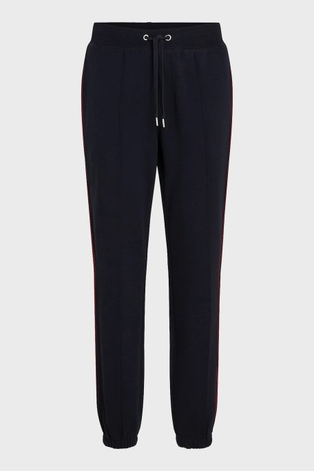 Tommy Hilfiger Pamuklu Regular Fit Ribanalı Paça Jogger Spor Erkek Pantolon MW0MW35548 DW5 LACİVERT - 5