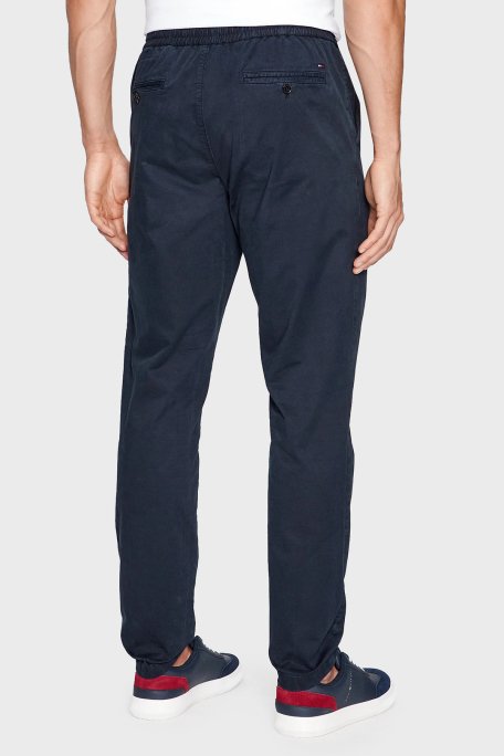 Tommy Hilfiger Pamuklu Relaxed Tapered Fit Chino Erkek Pantolon MW0MW32131 DW5 LACİVERT - 3