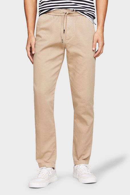 Tommy Hilfiger Pamuklu Skinny Fit Erkek Pantolon MW0MW33918 AEG BEJ - 2