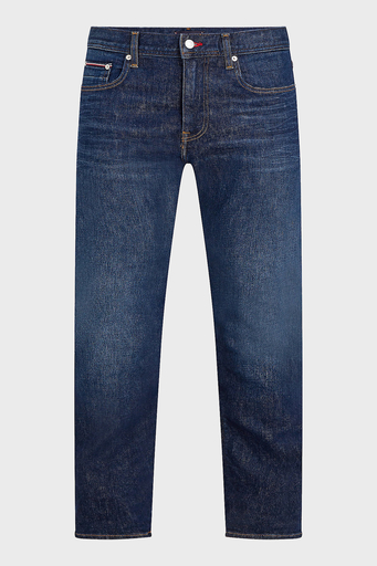 Tommy Hilfiger Pamuklu Slim Fit Dar Paça Jeans Erkek Kot Pantolon MW0MW35717 1BN LACİVERT - 5
