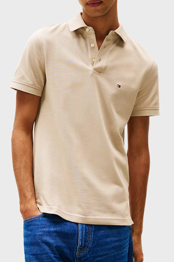 Tommy Hilfiger Pamuklu Slim Fit Erkek Polo Yaka T Shirt MW0MW17771 RBT KUM - 1