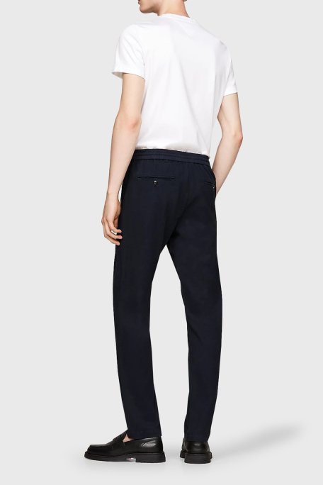 Tommy Hilfiger Pamuklu Tapered Fit Erkek Pantolon MW0MW35635 DW5 LACİVERT - 3