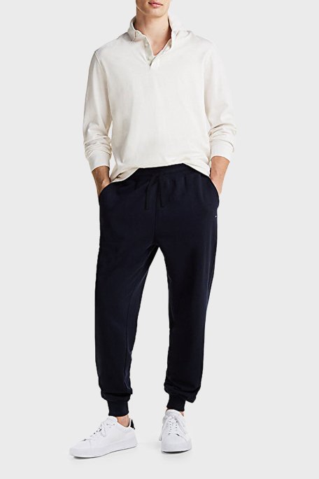 Tommy Hilfiger Regular Fit Normal Bel Ribanalı Paça Jogger Erkek Pantolon MW0MW37236 DW5 LACİVERT - 1