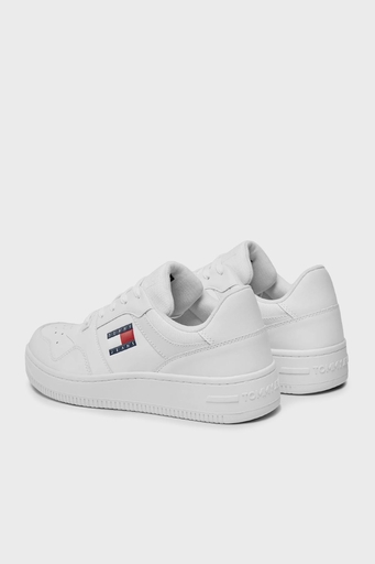Tommy Hilfiger Retro Deri Sneaker Erkek Ayakkabı EM0EM01395 YBR BEYAZ - 9