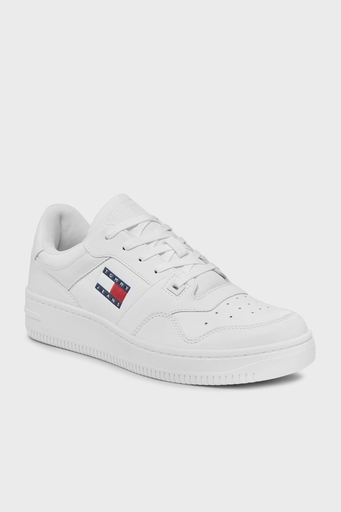 Tommy Hilfiger Retro Deri Sneaker Erkek Ayakkabı EM0EM01395 YBR BEYAZ - 24