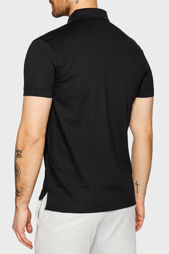 Tommy Hilfiger Streç Pamuklu Regular Fit Düğmeli Erkek Polo Yaka T Shirt MW0MW17770 BDS SİYAH - 2