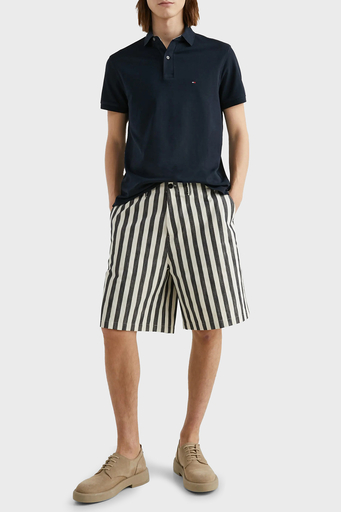 Tommy Hilfiger Streç Pamuklu Regular Fit Düğmeli Erkek Polo Yaka T Shirt MW0MW17770 DW5 LACİVERT - 3