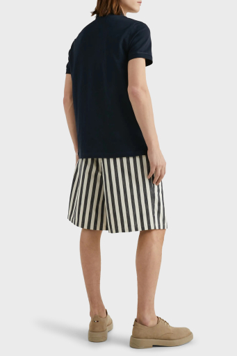 Tommy Hilfiger Streç Pamuklu Regular Fit Düğmeli Erkek Polo Yaka T Shirt MW0MW17770 DW5 LACİVERT - 6