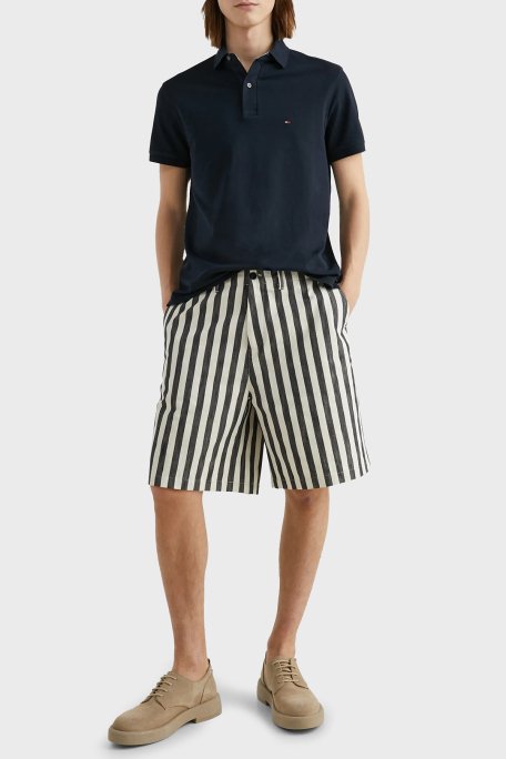 Tommy Hilfiger Streç Pamuklu Regular Fit Düğmeli Erkek Polo Yaka T Shirt MW0MW17770 DW5 LACİVERT - 2