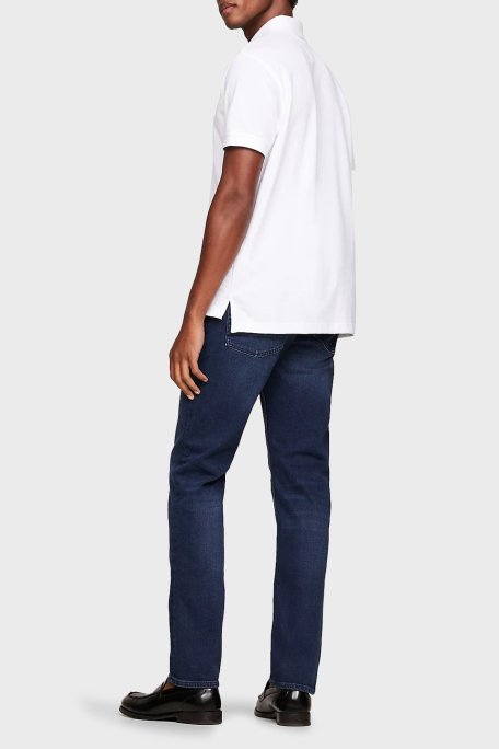 Tommy Hilfiger Streç Pamuklu Regular Fit Düğmeli Erkek Polo Yaka T Shirt MW0MW17770 YBR BEYAZ - 3