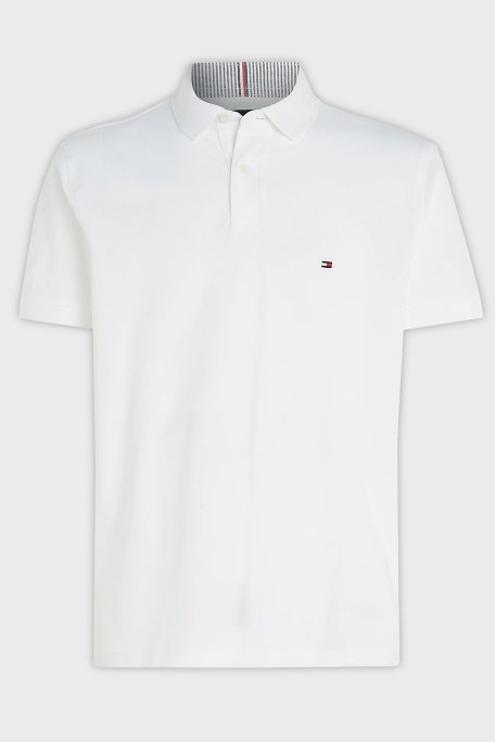Tommy Hilfiger Streç Pamuklu Regular Fit Düğmeli Erkek Polo Yaka T Shirt MW0MW17770 YBR BEYAZ - 5