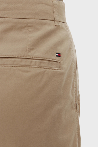Tommy Hilfiger Streç Pamuklu Relaxed Fit Yüksek Bel Mini Bayan Short WW0WW42457 AEG BEJ - 5