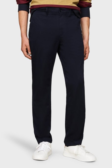 Tommy Hilfiger Streç Pamuklu Slim Fit Chino Erkek Pantolon MW0MW37873 DW5 LACİVERT - 1