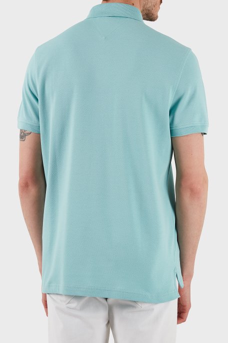 Tommy Hilfiger Streç Pamuklu Slim Fit Düğmeli Erkek Polo Yaka T Shirt MW0MW17770 C00 MİNT - 3
