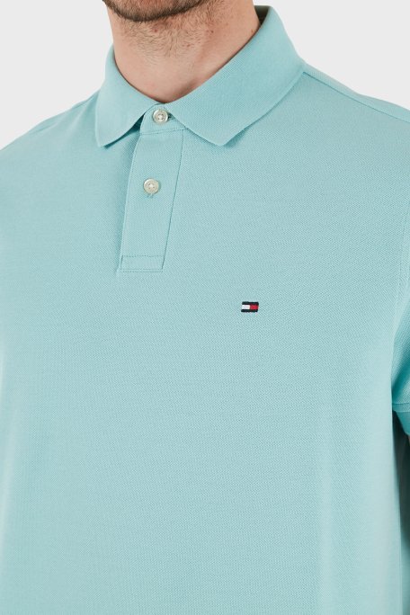Tommy Hilfiger Streç Pamuklu Slim Fit Düğmeli Erkek Polo Yaka T Shirt MW0MW17770 C00 MİNT - 5
