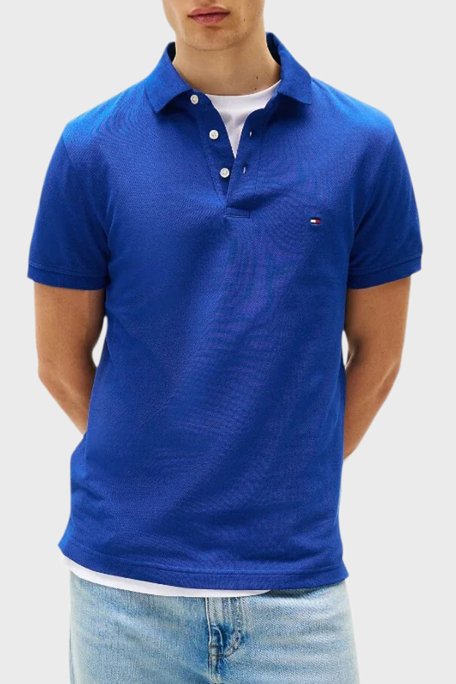 Tommy Hilfiger Streç Pamuklu Slim Fit Düğmeli Erkek Polo Yaka T Shirt MW0MW17771 D03 SAKS - 1