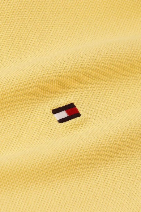 Tommy Hilfiger Streç Pamuklu Slim Fit Düğmeli Erkek Polo Yaka T Shirt MW0MW17771 ZF0 AÇIK SARI - 4