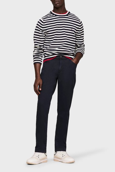 Tommy Hilfiger Streç Pamuklu Slim Fit Erkek Pantolon MW0MW33908 DW5 LACİVERT - 1