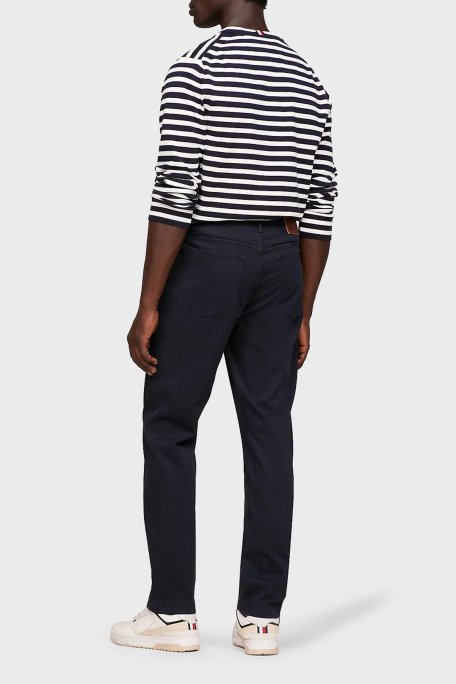 Tommy Hilfiger Streç Pamuklu Slim Fit Erkek Pantolon MW0MW33908 DW5 LACİVERT - 4