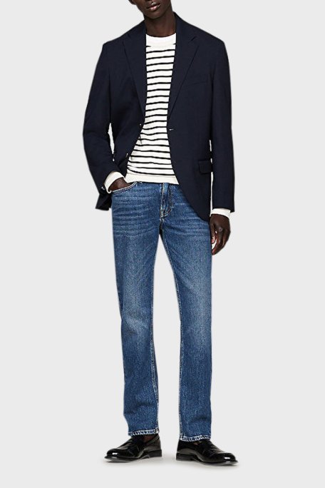 Tommy Hilfiger Streç Pamuklu Straight Fit Normal Bel Boru Paça Jeans Erkek Kot Pantolon MW0MW37370 1BF İNDİGO - 2