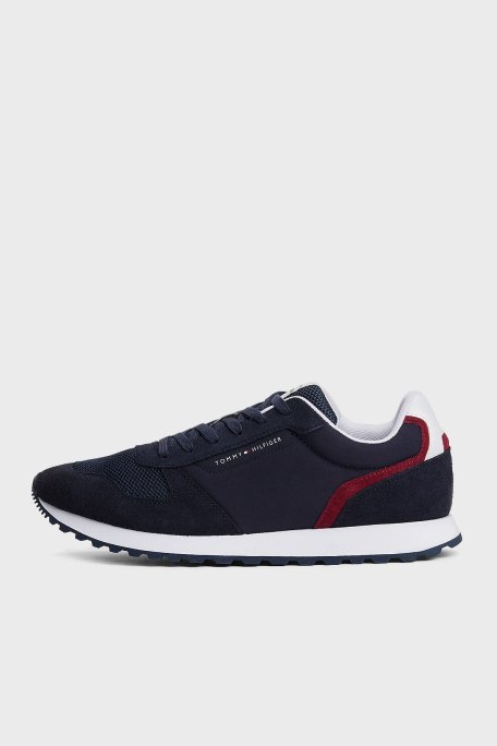 Tommy Hilfiger Süet Logolu Sneaker Erkek Ayakkabı FM0FM05427 DW5 LACİVERT - 2