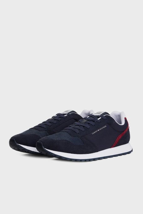 Tommy Hilfiger Süet Logolu Sneaker Erkek Ayakkabı FM0FM05427 DW5 LACİVERT - 3