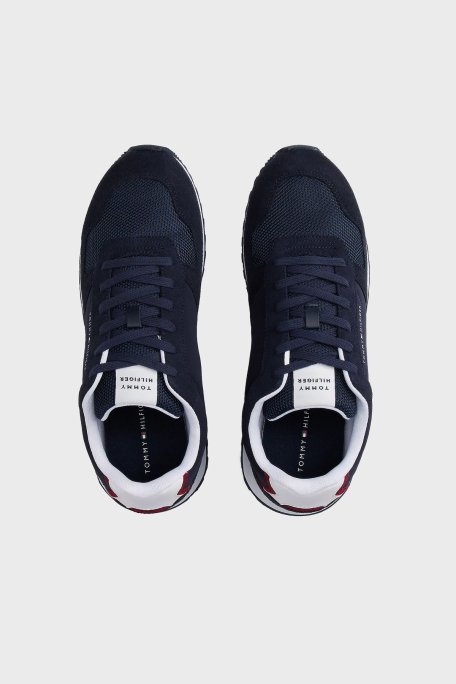 Tommy Hilfiger Süet Logolu Sneaker Erkek Ayakkabı FM0FM05427 DW5 LACİVERT - 4