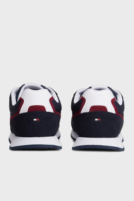Tommy Hilfiger Süet Logolu Sneaker Erkek Ayakkabı FM0FM05427 DW5 LACİVERT - 5