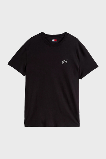 Tommy Jeans % 100 Pamuk Regular Fit Bisiklet Yaka Erkek T Shirt DM0DM21140 BDS SİYAH - 15