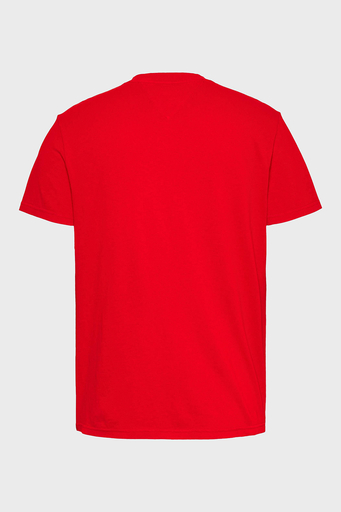 Tommy Jeans % 100 Pamuk Regular Fit Bisiklet Yaka Logolu Erkek T Shirt DM0DM20356 XME KIRMIZI - 2