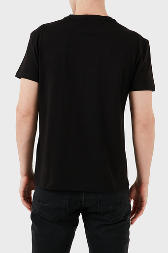Tommy Jeans % 100 Pamuk Regular Fit Logolu Erkek T Shirt DM0DM20814 BDS SİYAH - 2