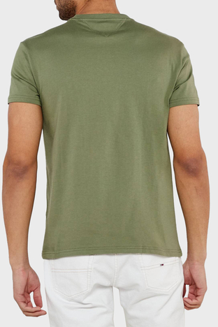 Tommy Jeans - Tommy Jeans % 100 Pamuk Regular Fit Logolu Erkek T Shirt DM0DM20814 MR6 YEŞİL (1)