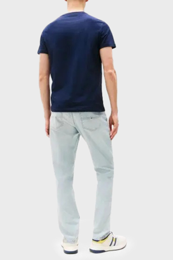 Tommy Jeans % 100 Pamuk Slim Fit Bisiklet Yaka Logolu Erkek T Shirt DM0DM21863 C1G LACİVERT - 2