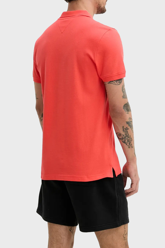 Tommy Jeans % 100 Pamuk Slim Fit Düğmeli Erkek Polo Yaka T Shirt DM0DM20676 SN6 TURUNCU - 2
