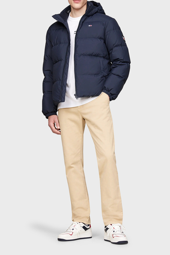 Tommy Jeans Comfort Fit Çıkarılabilir Kapüşonlu Fermuarlı Erkek Mont DM0DM19786 C1G LACİVERT - 7