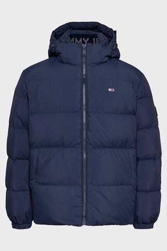 Tommy Jeans Comfort Fit Çıkarılabilir Kapüşonlu Fermuarlı Erkek Mont DM0DM19786 C1G LACİVERT - 10