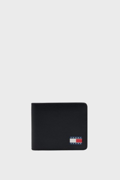 Tommy Jeans Deri Karışımlı Logolu Erkek Cüzdan AM0AM13371 BDS SİYAH - 1
