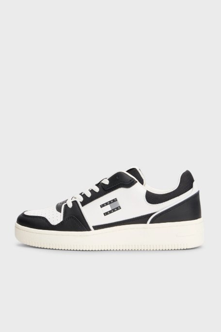 Tommy Jeans Deri Karışımlı Logolu Sneaker Erkek Ayakkabı EM0EM01610 BDS SİYAH - 9