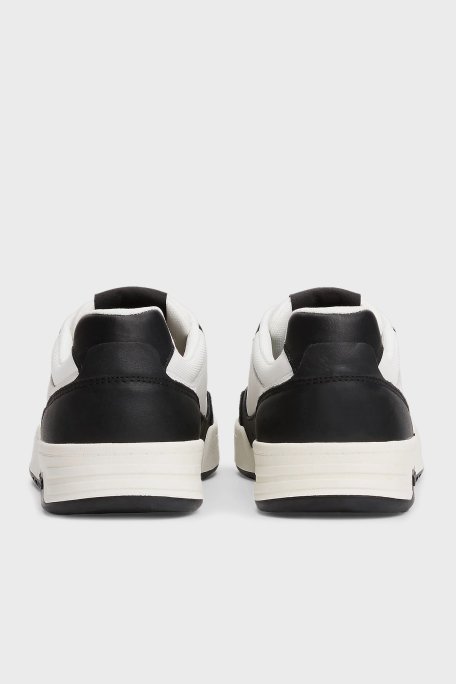 Tommy Jeans Deri Logolu Sneaker Erkek Ayakkabı EM0EM01443 YBL BEYAZ - 6