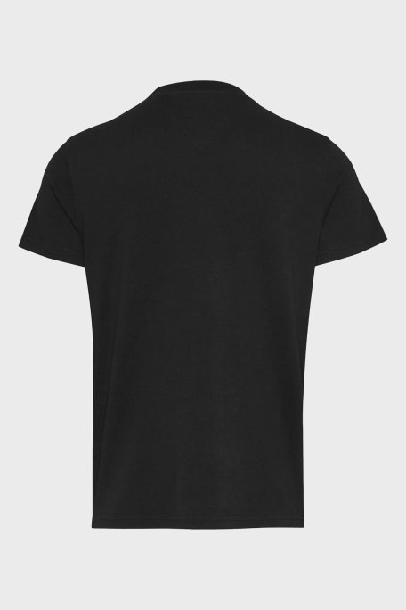 Tommy Jeans Logo Baskılı Pamuklu Regular Fit Bisiklet Yaka Bayan T Shirt DW0DW20161 BDS SİYAH - 7